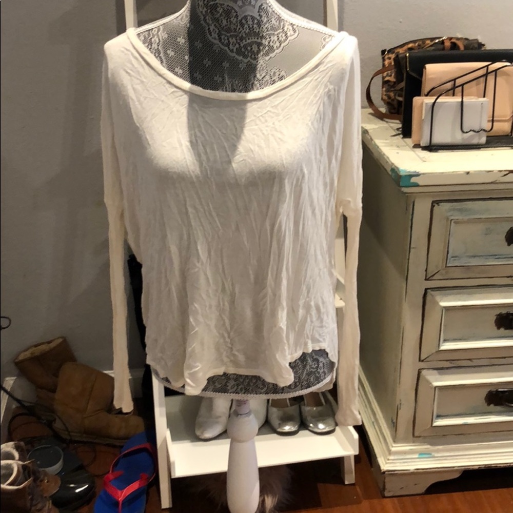Ivory long sleeve shirt